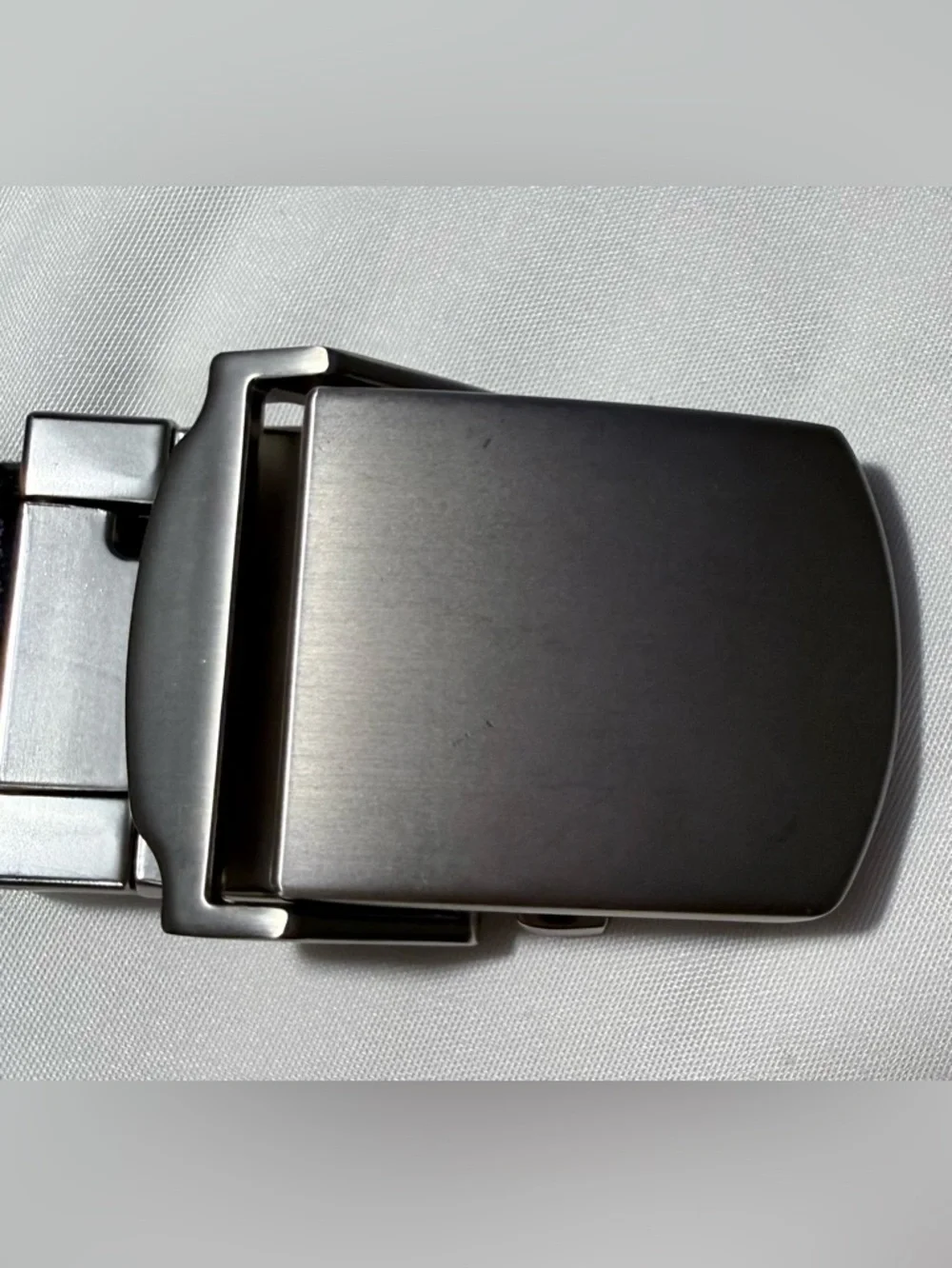 Navy Canvas Web Belt with Silver Buckle. Kids Size S.